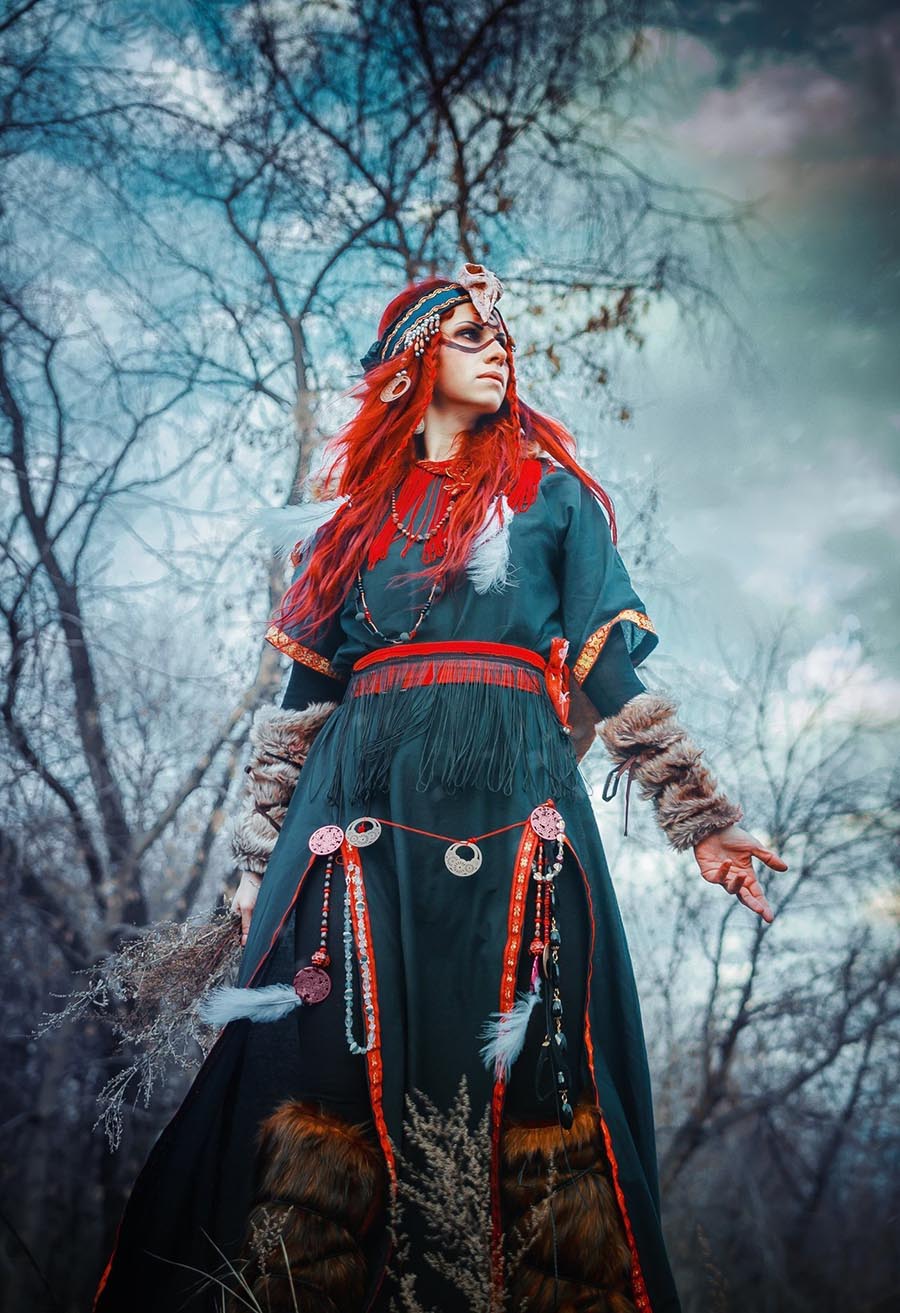 Girls in Slavic costumes underwear in Shenyang