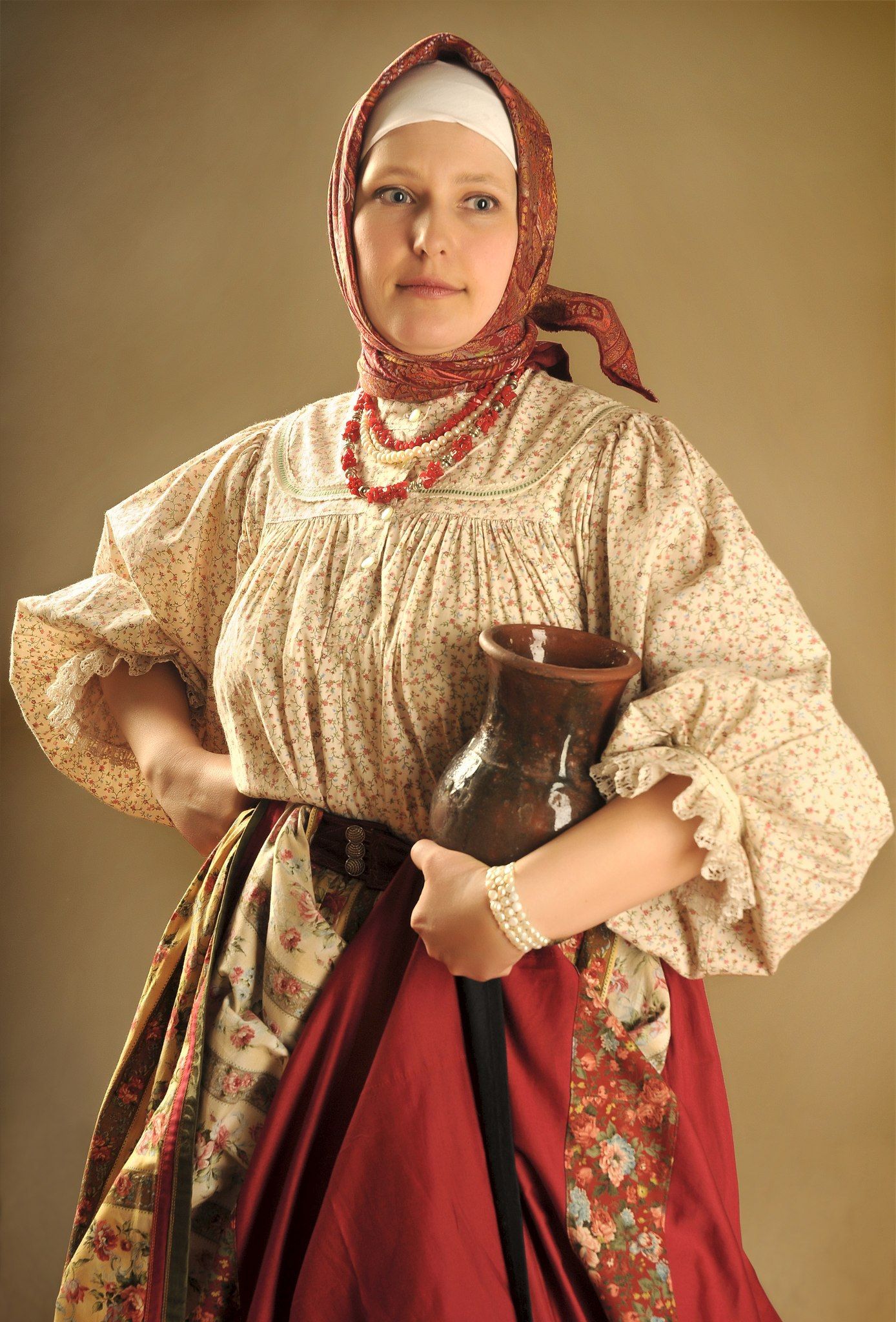 Girls in Slavic costumes in Shenyang